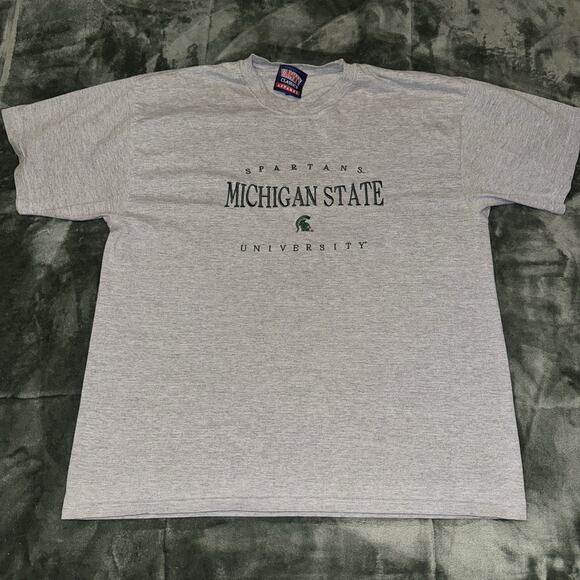 Varsity Classics Apparel T-Shirt Men's XL Gray Michigan State University Cotton - Picture 1 of 7